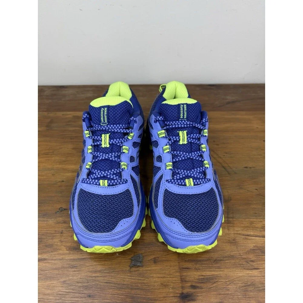 Saucony Excursion TR11 Womens Size 7.5 Blue Purple Trail Running Shoes Sneakers